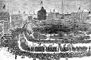 Labor Day Parade, Union Square, New York, 1882...
