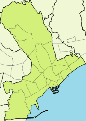 Location map Limassol municipality