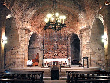 Presbiteri i entrada a la cripta. Sant Llorenç, Lleida