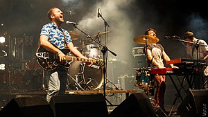 Local Natives performing at Ypsigrock in Castelbuono, Italy in 2013