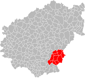 Localisation de Communauté de communes du canton de Saint-Privat