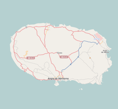 Location map Portugal Azores Terceira