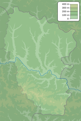 Map showing the location of Serebryansky forest