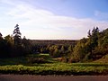 Aussicht vom Mainzer Berg (Naturfreundehaus Morethütte) in Richtung Darmstadt