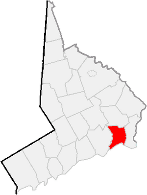 Location of Bridgeport in Connecticut