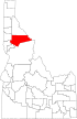 Map of Idaho highlighting Clearwater County.svg