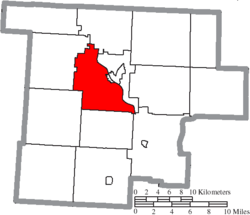 موقعیت بخش مالت، شهرستان مورگان، اوهایو در نقشه