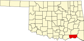 Localisation de Comté de Choctaw(Choctaw County)