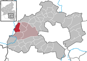 Poziția Niedermohr pe harta districtului Kaiserslautern