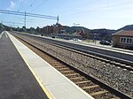 The tracks and platforms at Nodeland Station in 2013