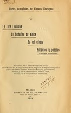 Volume V : La Lira Lusitana, La Señorita de aldea, De mi álbum, Artículos y poesías