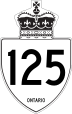 Highway 125 marker