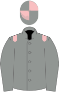 Grey, pink epaulets, quartered cap
