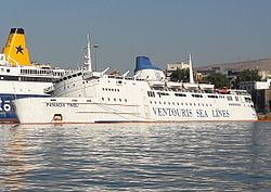 Panagia Tinou sunk in Piraeus. Panagia Tinou wreck.jpg