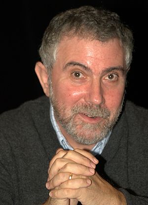 English: Paul Krugman at the 2010 Brooklyn Boo...