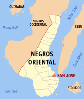 San Jose na Negros Oriental Coordenadas : 9°25'N, 123°14'E