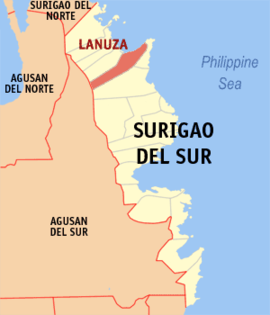 Lanuza na Surigao do Sul Coordenadas : 9°13'56"N, 126°3'33"E