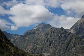 Vue du pic Turbat depuis le vallon de Navette (La Chapelle-en-Valgaudémar).