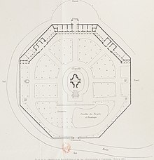 Plan ancien de la chapelle et de son enclos.