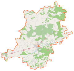 Mapa lokalizacyjna powiatu wyszkowskiego