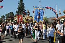 Catholic procession in Prozelo Prozelo Procession (7).JPG