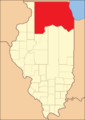 1825年創設時の郡領域