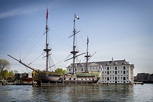 Ship replica of the Amsterdam
