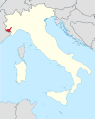 Mappa della diocesi di Cuneo-Fossano (Italia)