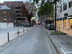 La rue en octobre 2020.