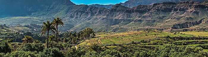 Panorama of Santa Lucia de Tirajana.