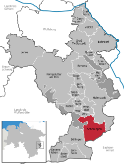 Розташування Шенінген