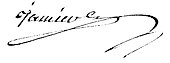 signature de Blaise-Gabriel Jamier