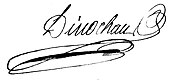 signature de Jacques Samuel Dinocheau