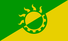 Description de l'image Solarpunk Flag Vectorized Version.svg.