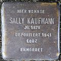 Stolperstein für Sally Kaufmann (Nußbaumerstraße 7)