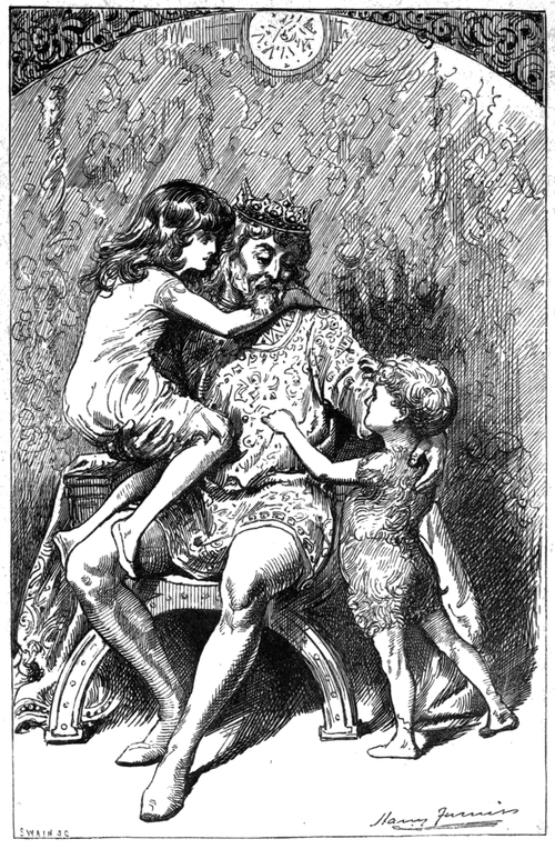 Sylvie and bruno, page 8, Illustration par harry furniss.