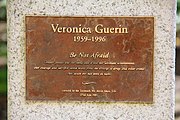 Memorial plaque for Veronica Guerin