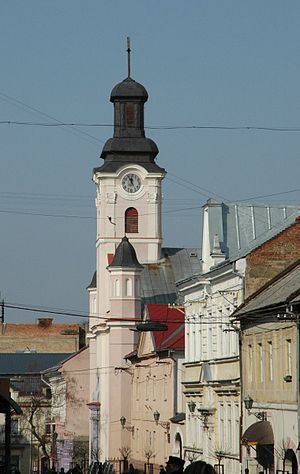 The roman catholic church in Uzhhorod (Ukraine)