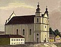 Kościół na rysunku Władysława Bojarskiego w 1873 roku