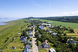 Aerial view of Saint-André-de-Kamouraska