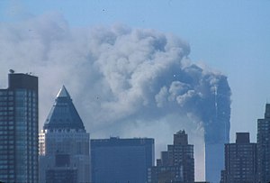 The World Trade Center after the 9/11 attacks
