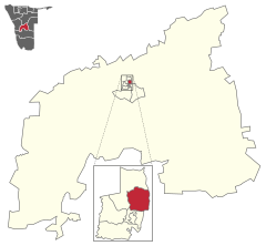 Karte Tobias Hainyeko (Wahlkreis) in Namibia