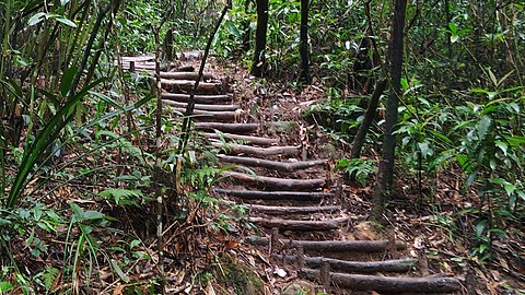 Trekking trail, Wei Sawdong waterfall