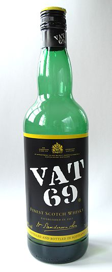 Miniatura para Vat 69 whisky