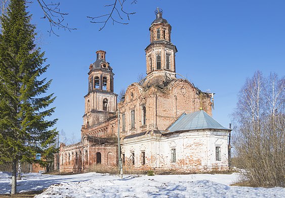 335. Церковь Ильи Пророка, Ильинское, Слободской район Автор — Новинская Г.