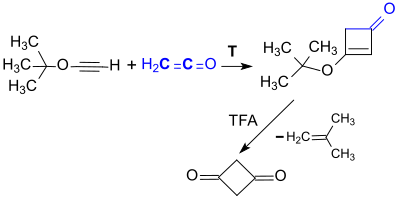 Synthese von 1,3-Cyclobutandion aus tert.-Butoxyacetylen