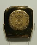 Une médaille d'or des Jeux olympiques d'hiver de 1984.