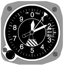 Aircraft Instruments on Sensitive Aircraft Altimeter Displaying An Altitude Of 10 180 Feet