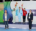 Women Floor Medal ceremony