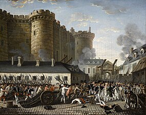 Pád Bastily 14. července 1789 od neznámého autora